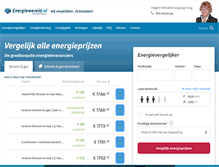 Tablet Screenshot of energiewereld.nl